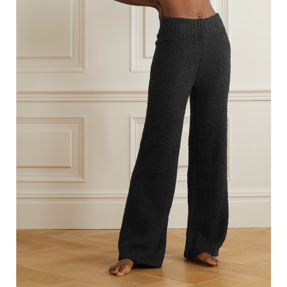 Skims Black Boucle Cozy Knit Lounge Pants in size S/M